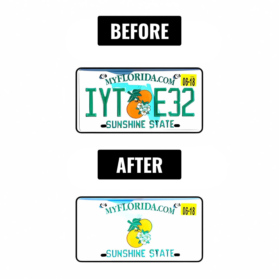 NEGUSY™ Reflective License Plate Stickers (Numbers)