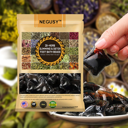 NEGUSY™ 30-Herb Slimming & Detox Foot Bath Beads-🦵👩‍⚕️(LANA Certification, Lymphatic Association of America)