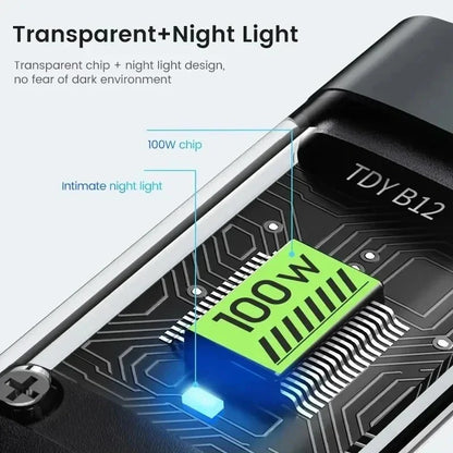 💥Limited time 49% off🔥⚡Transparent Luminous 3-in-1 Super Fast Chargin